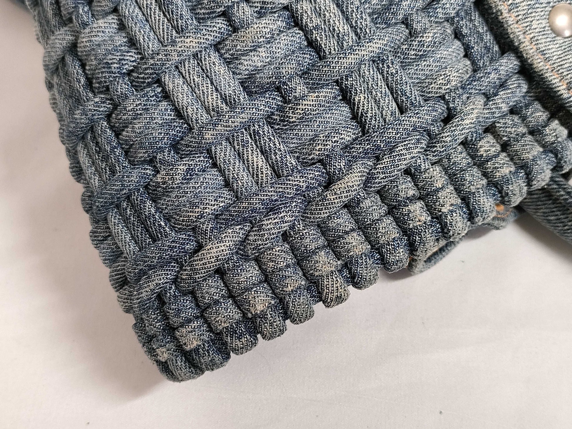 BALENCIAGA Bistro Denim Handbag 671342