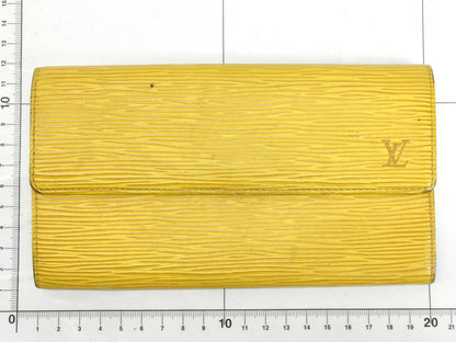LOUIS VUITTON Epi Leather Long Wallet 3-Piece Set