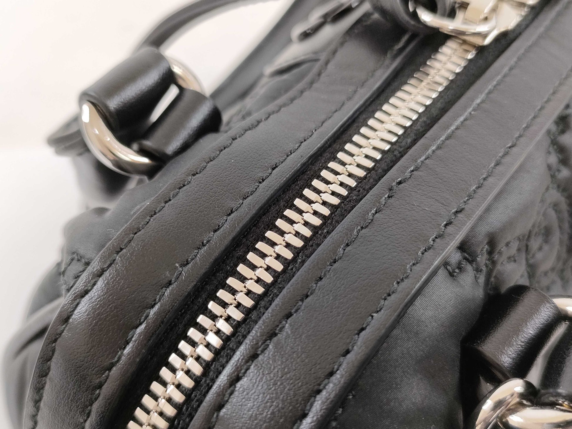 GUCCI GG Matelasse Mini Top Handle Bag, 2-way, Black, Shoulder Bag