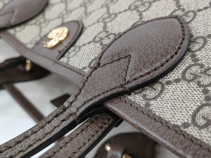GUCCI Double G Medium GG Supreme Tote Bag