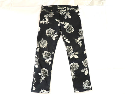 Dior Dior Homme Rose Print Denim Pants 16AW Pants