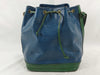 LOUIS VUITTON Epi Louis Vuitton M44044 Noe Epi Leather Blue and Borneo Green Two-Tone Shoulder Bag