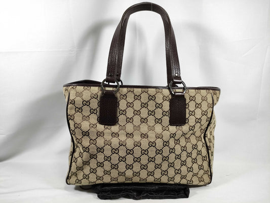 GUCCI GG Canvas Tote Bag, Handbag, Dust Bag, Tote Bag