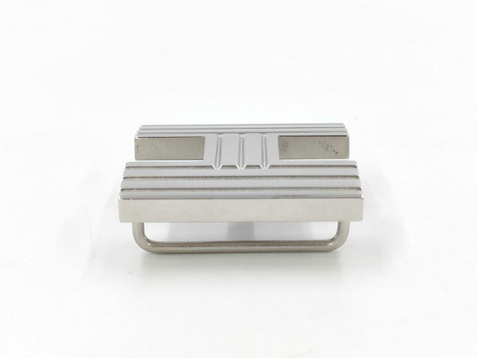 HERMES H motif buckle silver belt