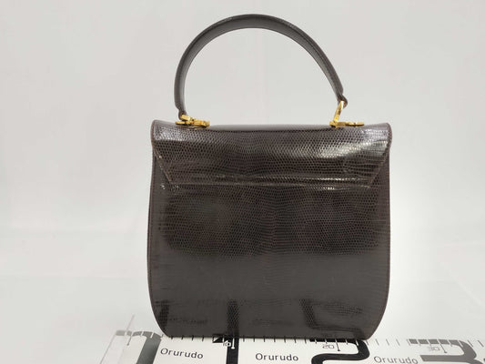 Salvatore Ferragamo Gancini Python Handbag