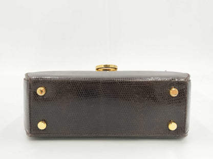 Salvatore Ferragamo Gancini Python Handbag