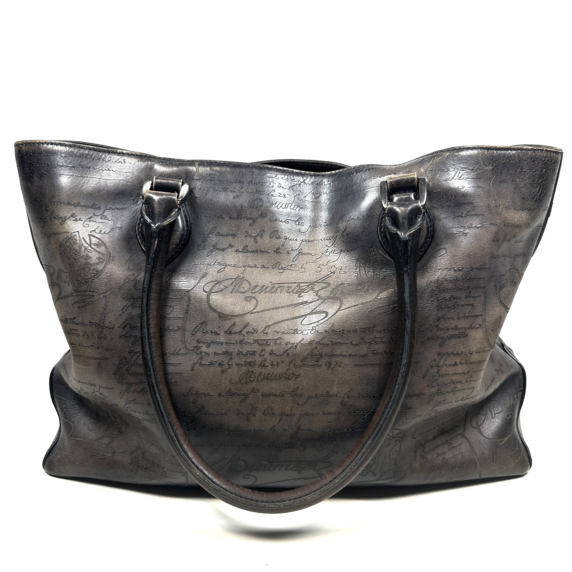 Berluti Calligraphy Scritto Toujour Tote Bag