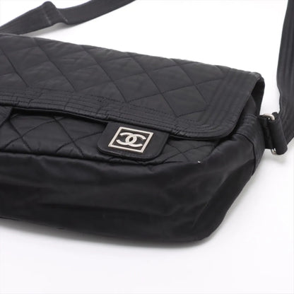 CHANEL Sport Line Messenger Bag with Coco Mark Quilted Nylon. 10328801 Shoulder Bag