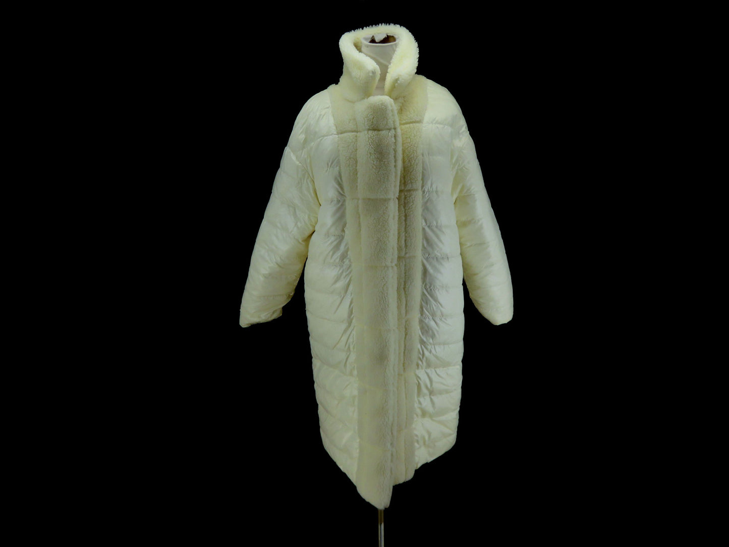 MONCLER Fluffy Boa Long Jacket Size 1