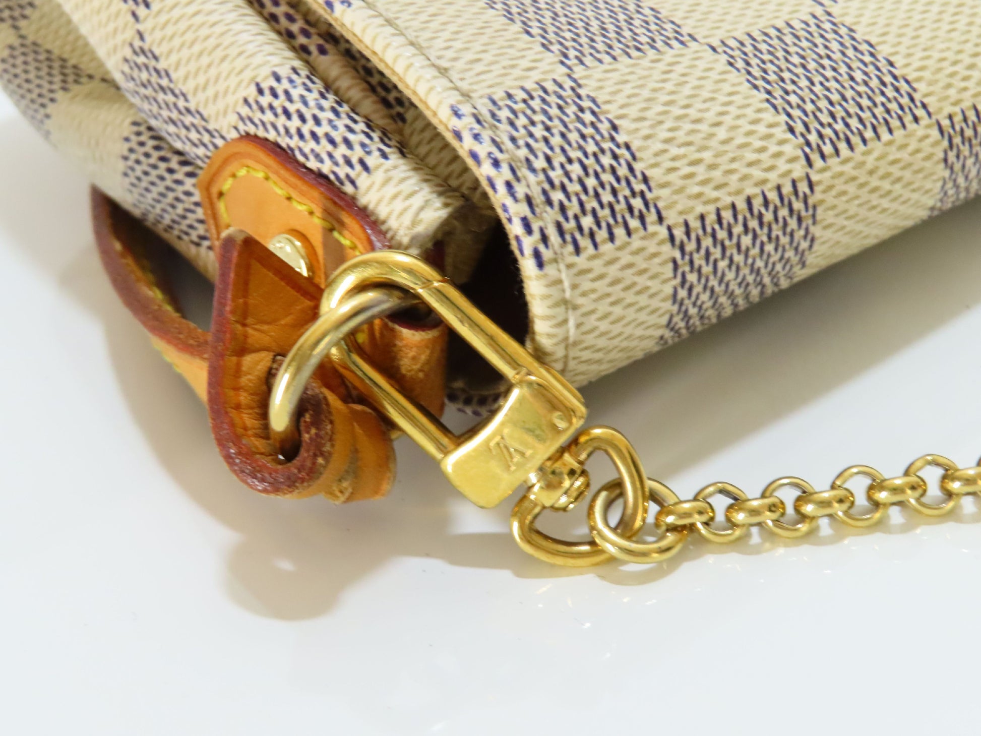 LOUIS VUITTON Damier Azur Favorite Shoulder Bag
