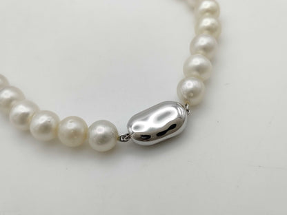 White Butterfly Semi-Round Pearl, Diameter 8.3mm-11.7mm / Pearl Diameter 11.7mm x 2 , Sterling Silver, 61.13g, Other Accessories 