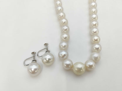 White Butterfly Semi-Round Pearl, Diameter 8.3mm-11.7mm / Pearl Diameter 11.7mm x 2 , Sterling Silver, 61.13g, Other Accessories 