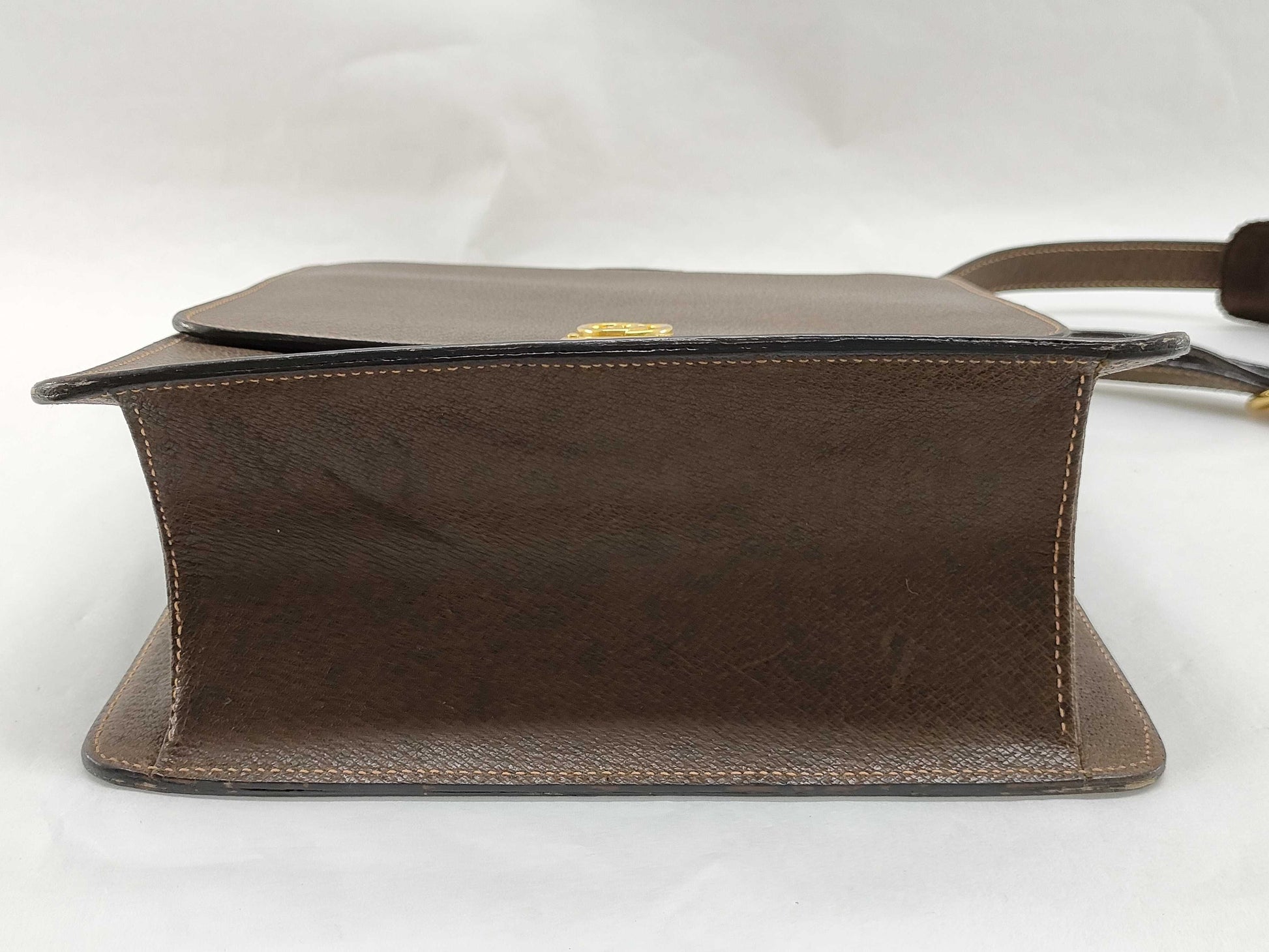 GUCCI Old Gucci Leather Shoulder Bag