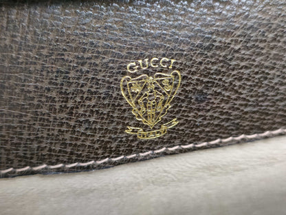 GUCCI Old Gucci Leather Shoulder Bag