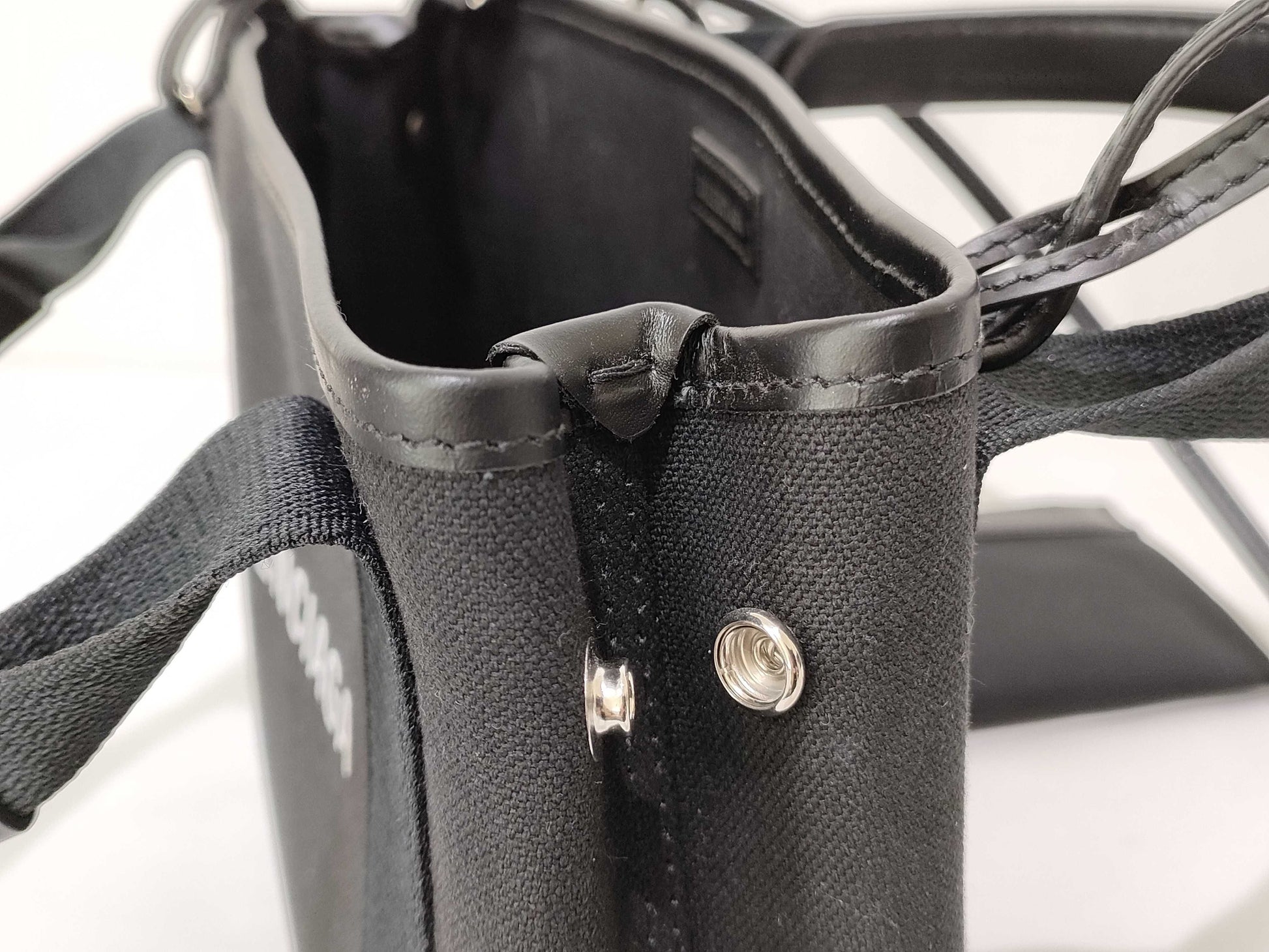 BALENCIAGA Cabas 2-Way Handbag with Pouch