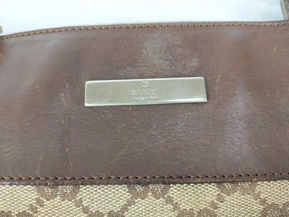 GUCCI GG Canvas GUCCI GG Canvas x Leather Shoulder Bag Shoulder Bag