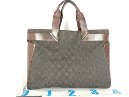 GUCCI GG Canvas GUCCI GG Canvas x Leather Hand Tote Bag Handbag