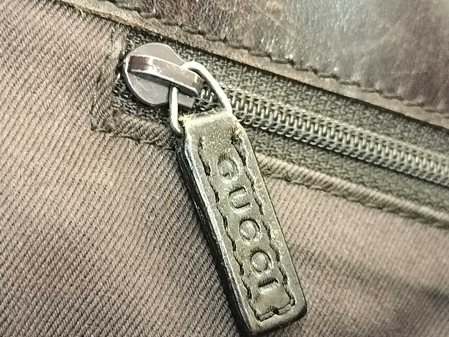 GUCCI GG Canvas GUCCI GG Canvas x Leather Hand Tote Bag Handbag
