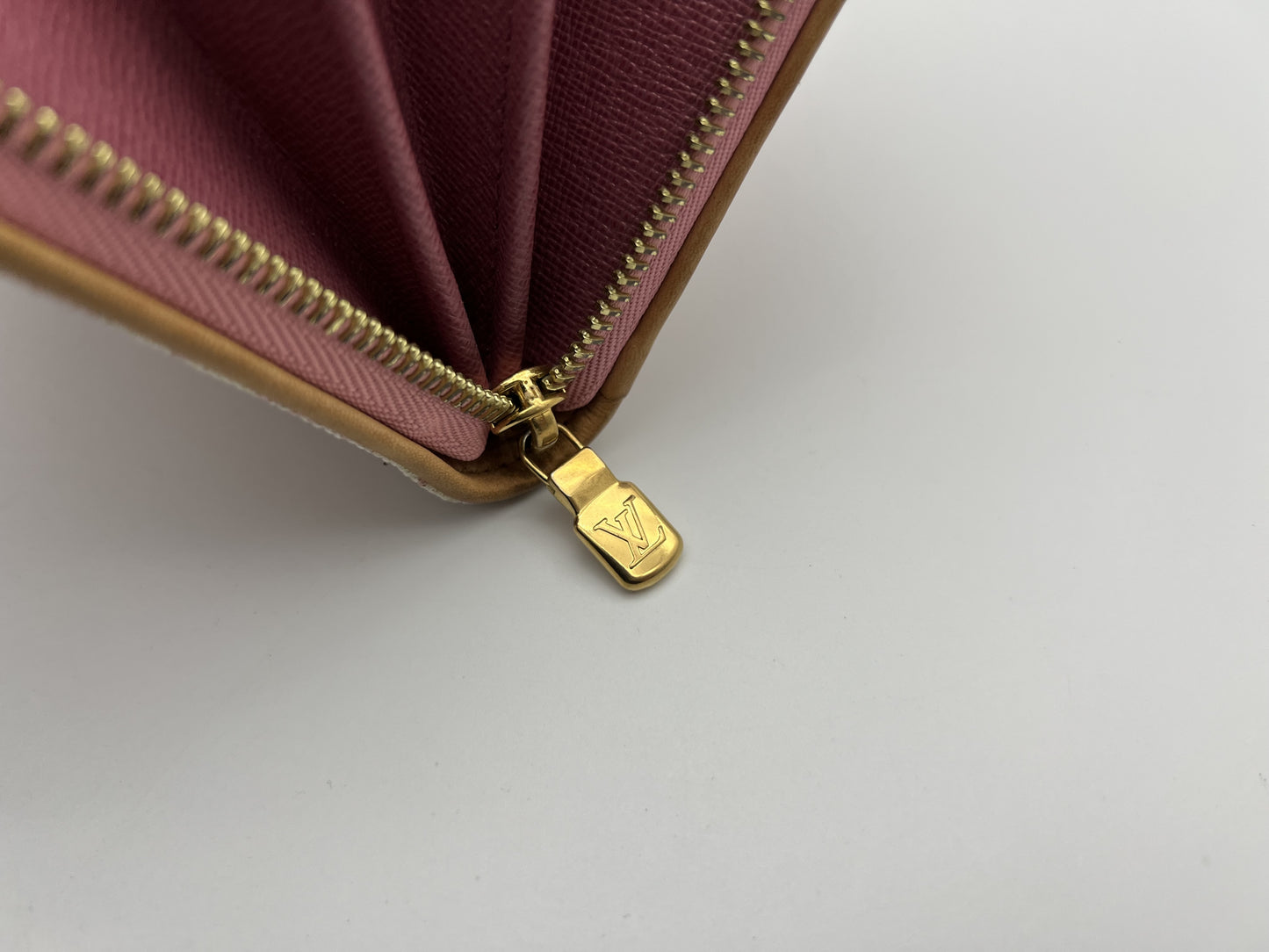 LOUIS VUITTON RFID Zippy Wallet Jacquard Denim Pink Wallet