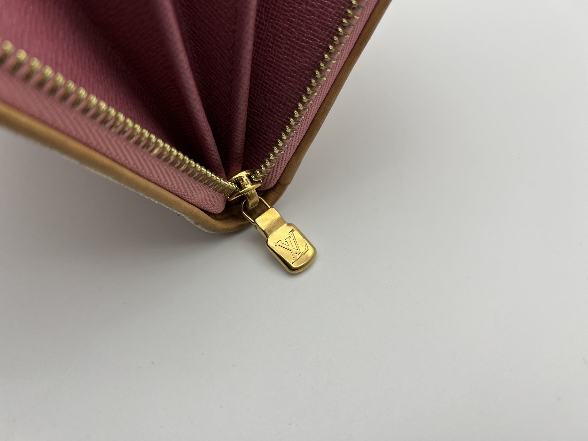LOUIS VUITTON RFID Zippy Wallet Jacquard Denim Pink Wallet