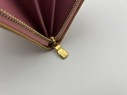 LOUIS VUITTON RFID Zippy Wallet Jacquard Denim Pink Wallet