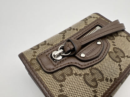 GUCCI GUCCI Balenciaga Hacker 681708 Tri-fold Wallet