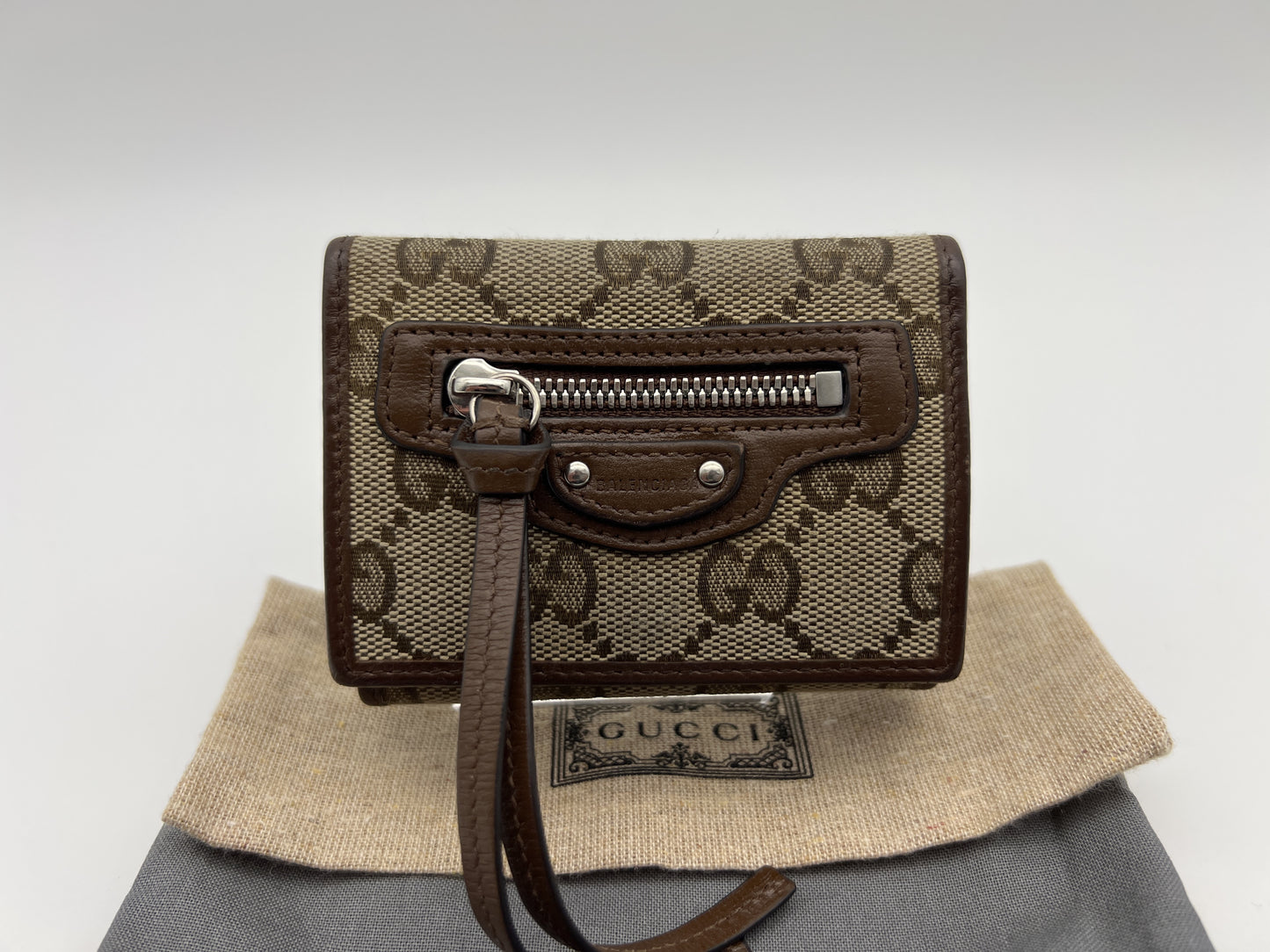 GUCCI GUCCI Balenciaga Hacker 681708 Tri-fold Wallet