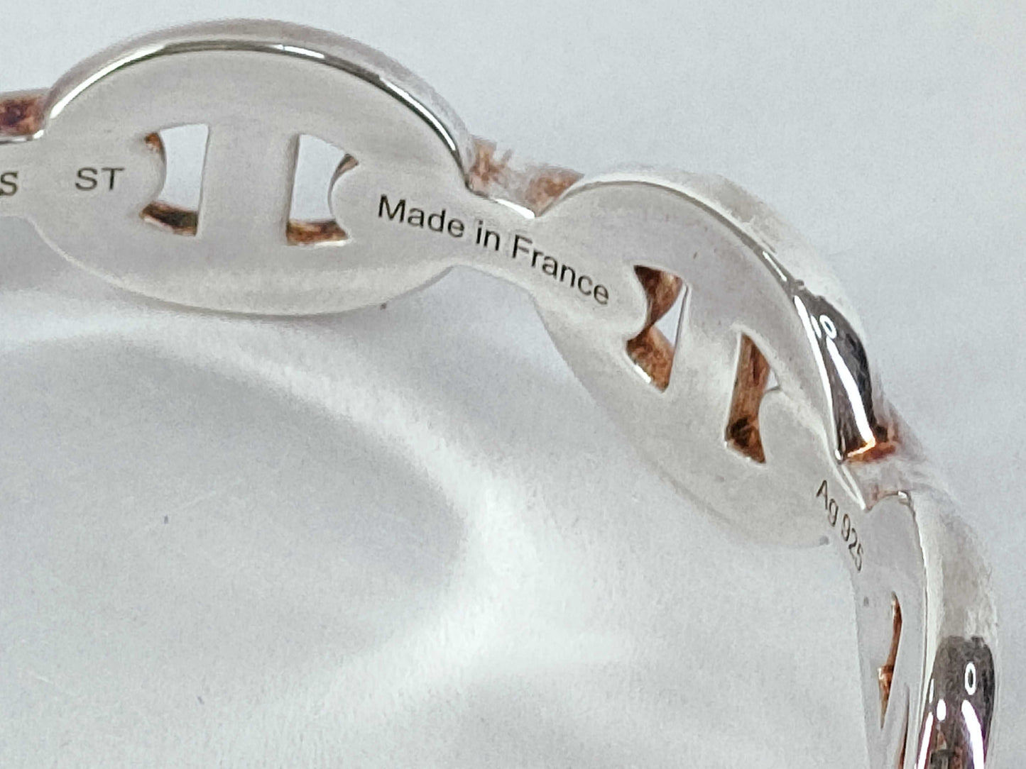 HERMES HERMES Chaine d'Ancre Anchaîne Silver Bracelet/Bangle