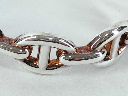 HERMES HERMES Chaine d'Ancre Anchaîne Silver Bracelet/Bangle