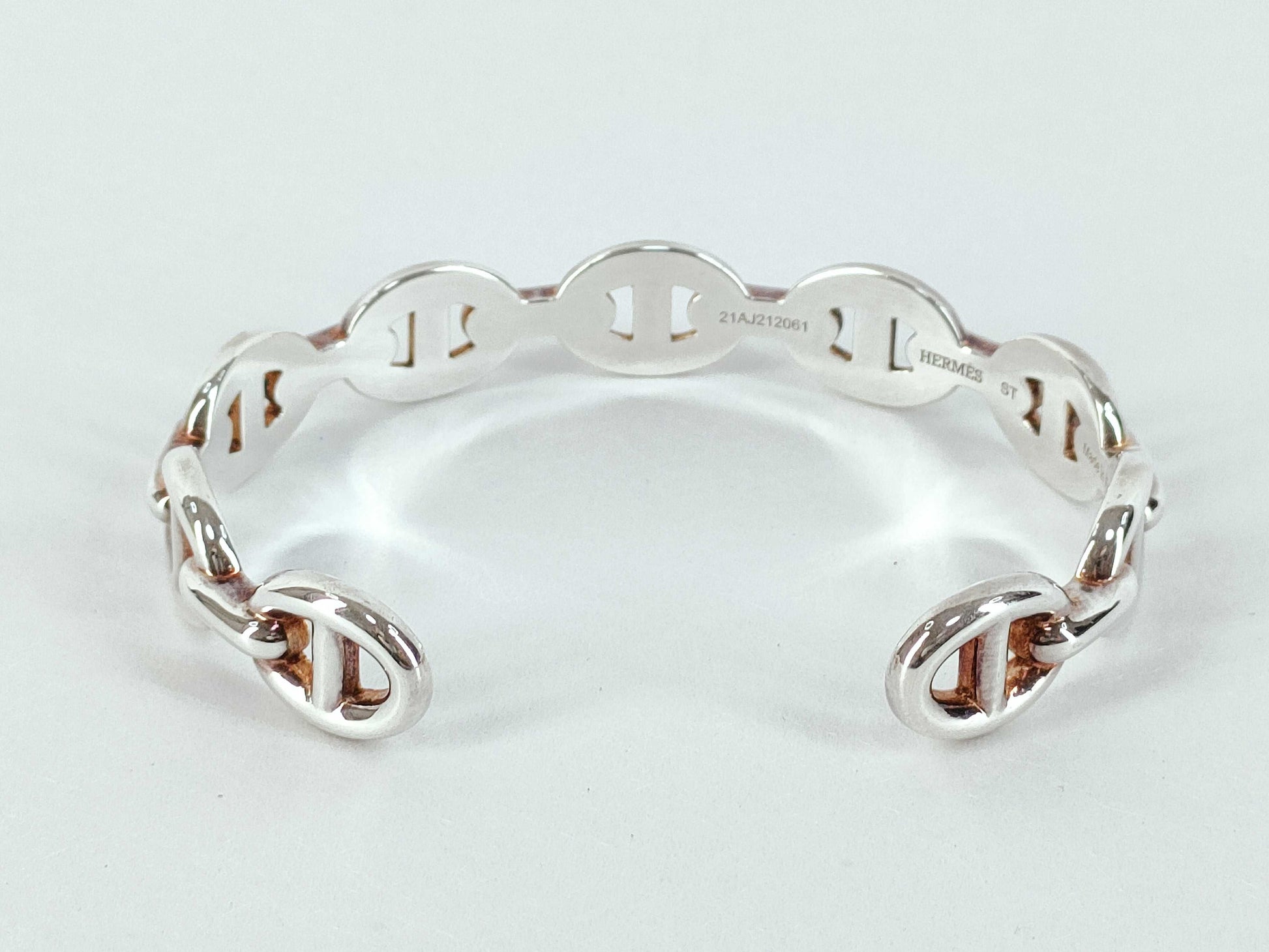 HERMES HERMES Chaine d'Ancre Anchaîne Silver Bracelet/Bangle