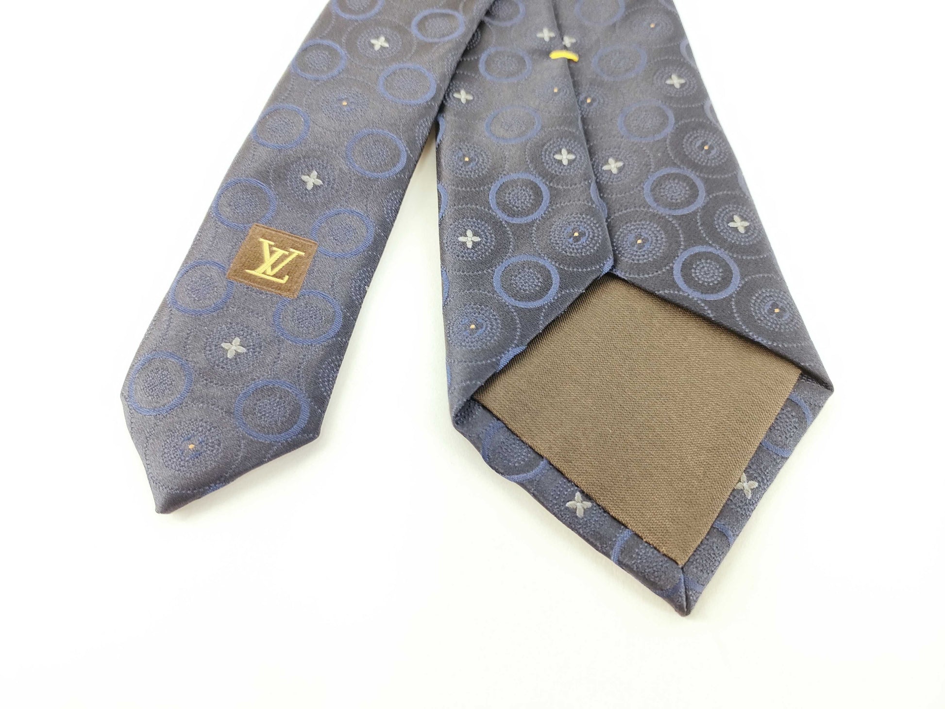 LOUIS VUITTON Monogram Louis Vuitton Monogram Navy Tie Other Accessories