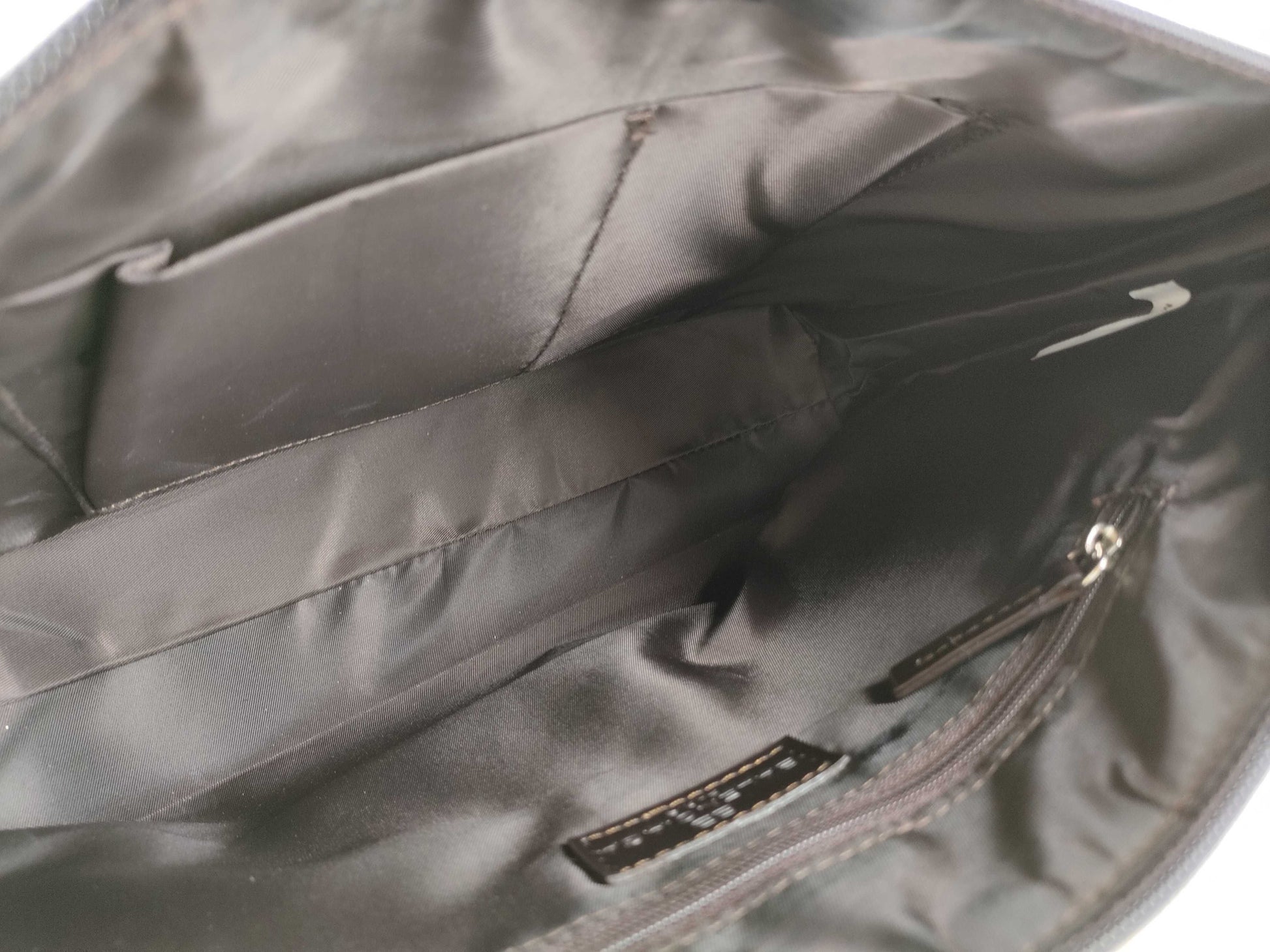 BALENCIAGA all-over print one-shoulder bag in beige nylon