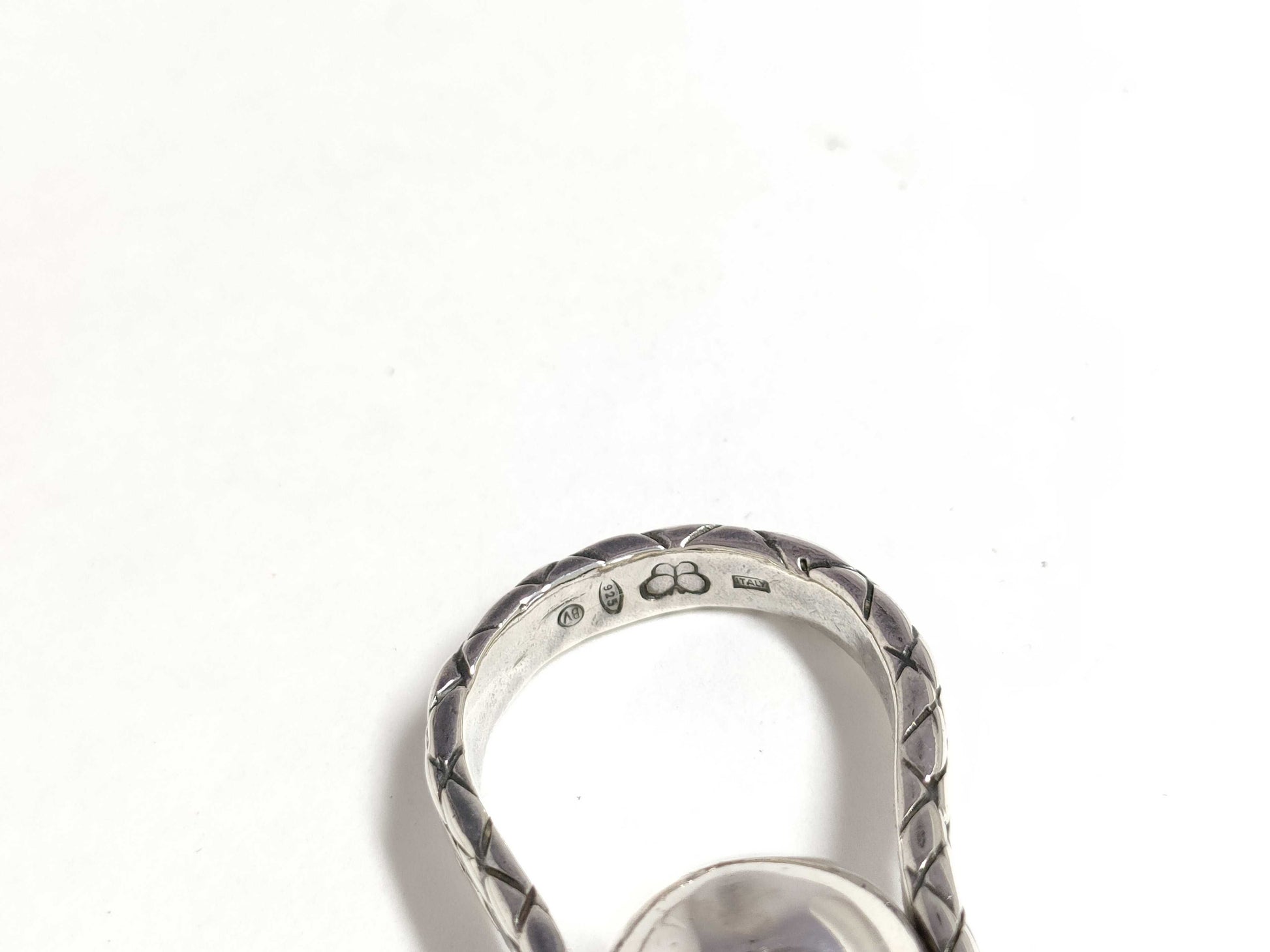 BOTTEGA VENETA Intrecciato Ring, Ball 925 Ring