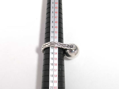 BOTTEGA VENETA Intrecciato Ring, Ball 925 Ring