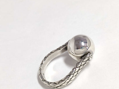 BOTTEGA VENETA Intrecciato Ring, Ball 925 Ring