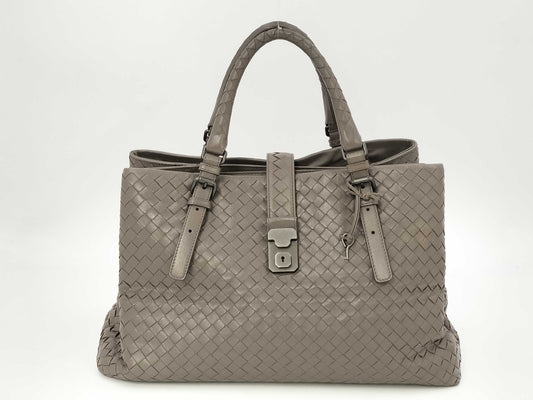 BOTTEGA VENETA Bottega Veneta Intrecciato Gray Handbag