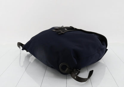 BOTTEGA VENETA Intrecciato Nylon Leather Navy Brown Backpack