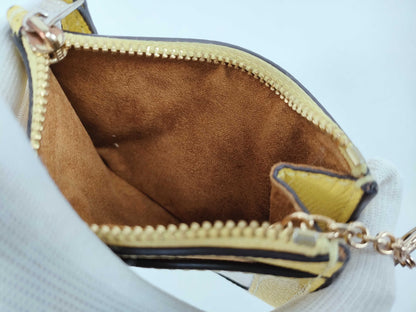 COACH Leather Compact Wallet and Coin Case Set 