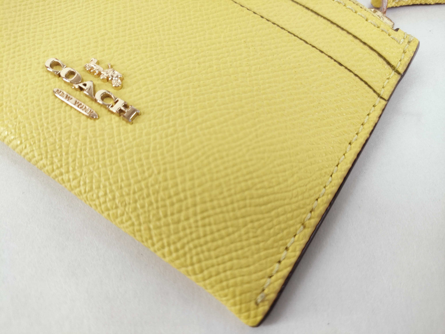 COACH Leather Compact Wallet and Coin Case Set 