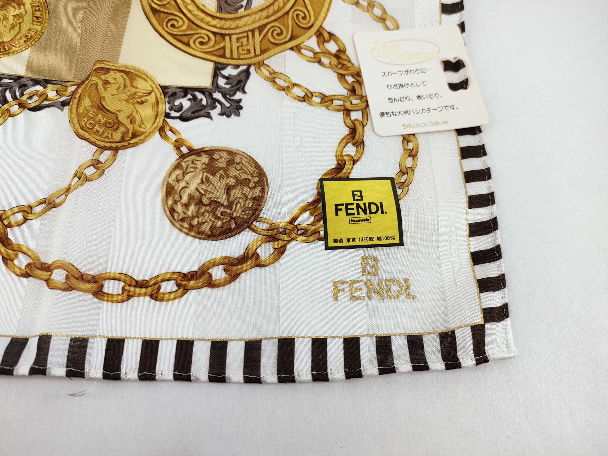 FENDI Celine handkerchief set of 4, other accessories