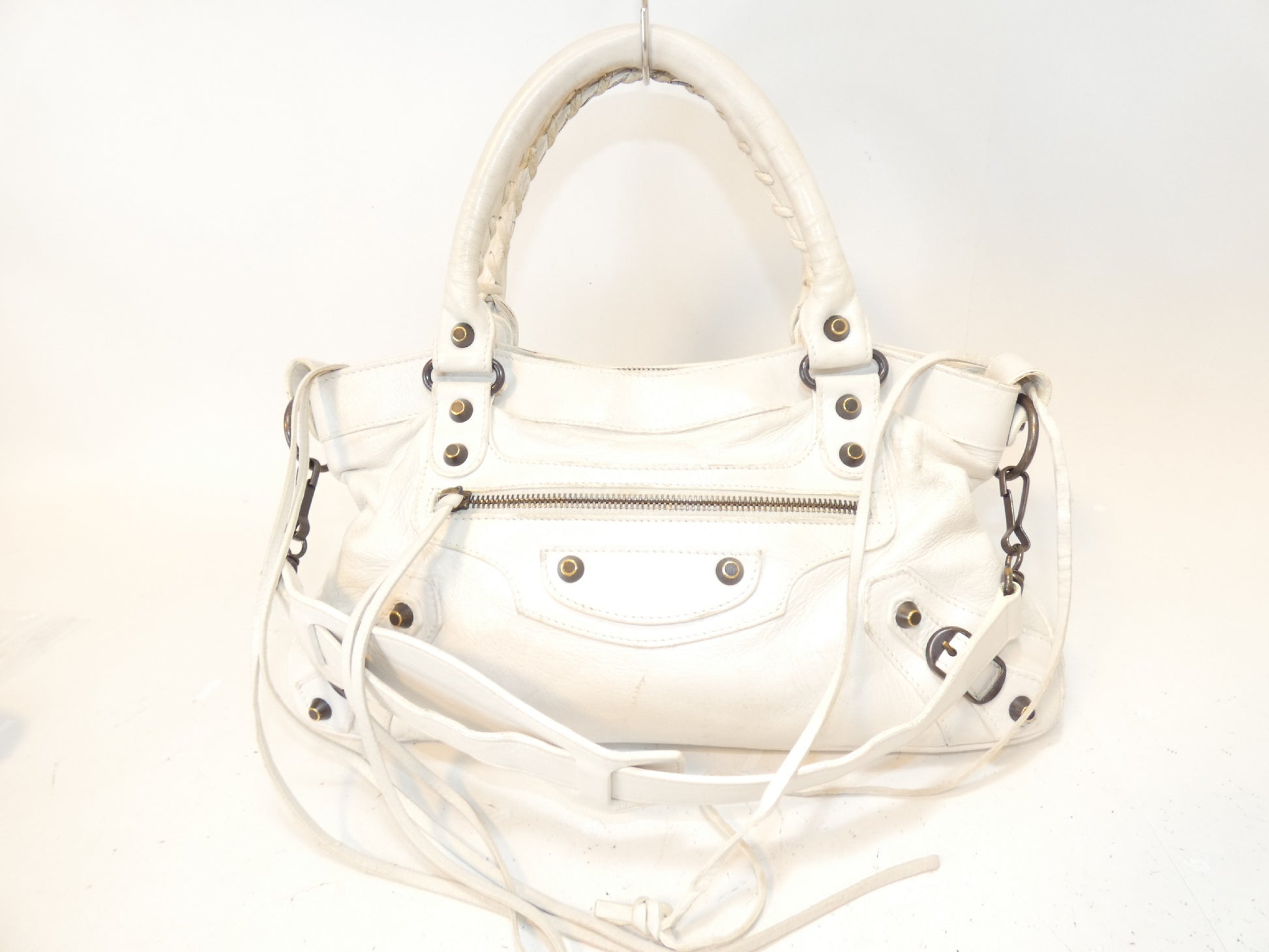 BALENCIAGA 2-way The First Leather Hand Shoulder Bag