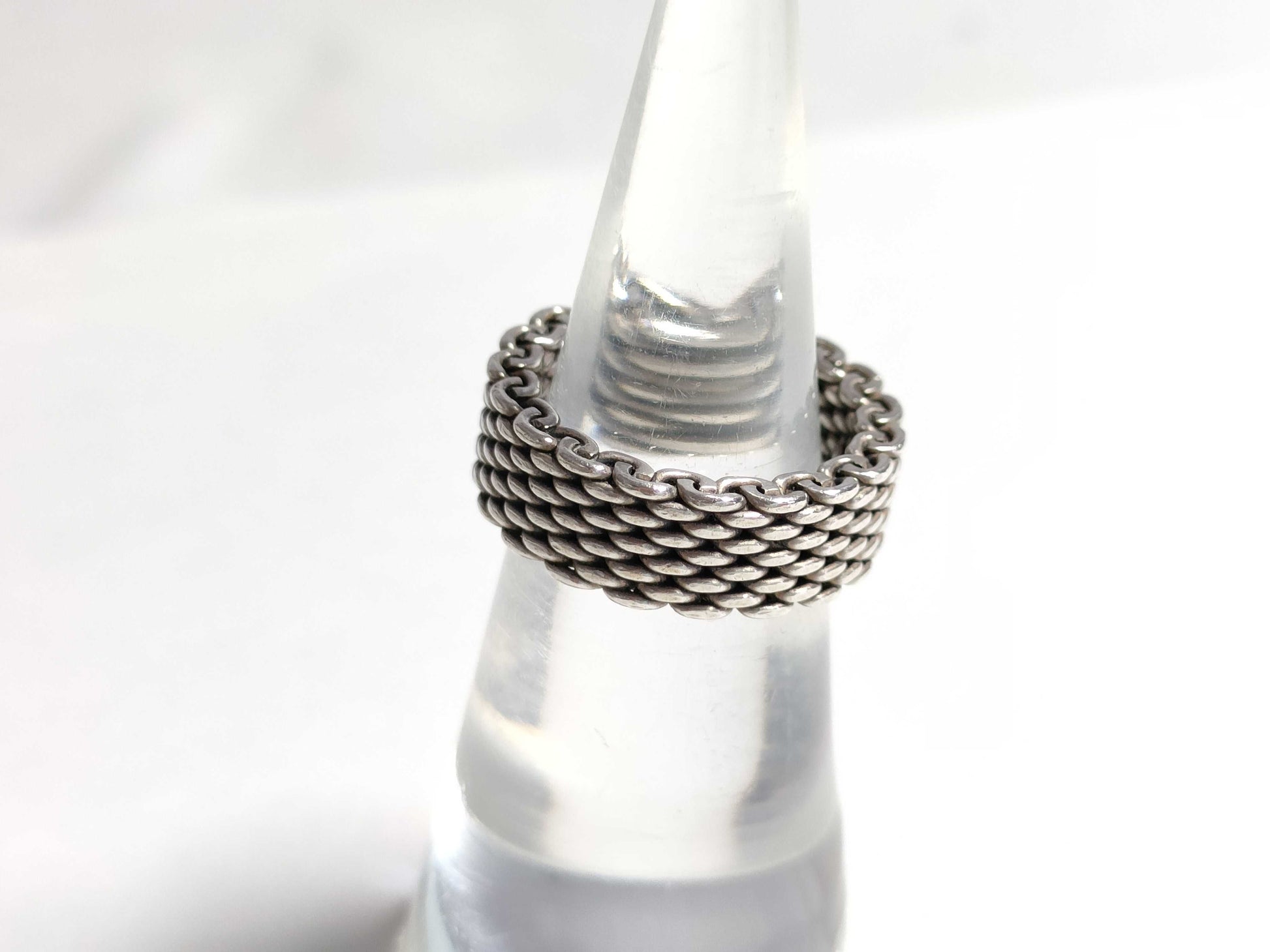 Tiffany & Co. Tiffany Somerset Narrow Mesh Ring, Size 9