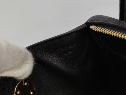 HERMES Lindy Mini Taurillon Black Shoulder Bag with GD Hardware and Double Stamp