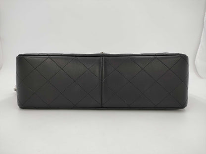 CHANEL CHANEL Matelasse Classic Large Lambskin Shoulder Bag with Silver Hardware A58600