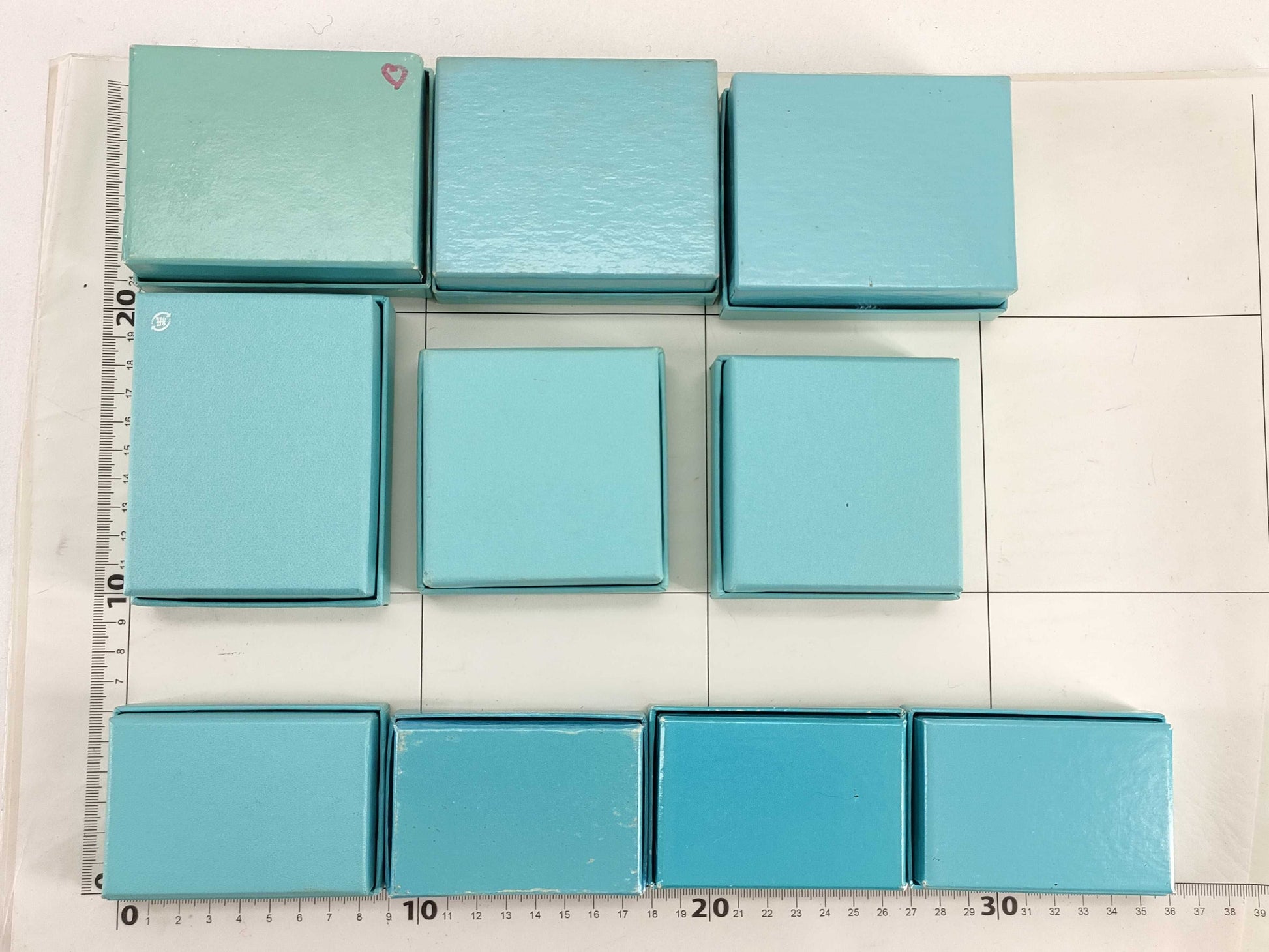 Tiffany & Co. Tiffany Jewelry Case, 10-Box Set, Brand Empty Boxes, Brand Empty Boxes