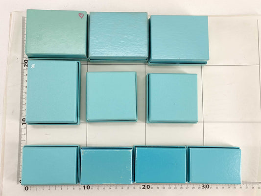 Tiffany & Co. Tiffany Jewelry Case, 10-Box Set, Brand Empty Boxes, Brand Empty Boxes