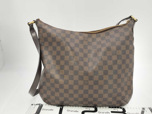 LOUIS VUITTON Damier Bloomsbury GM Shoulder Bag in Brown PVC