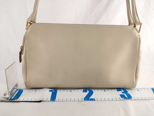 PRADA Leather Logo Handbag Shoulder Bag Handbag