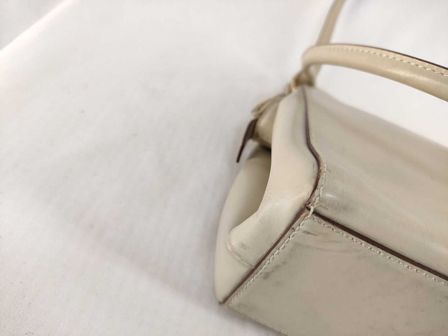 PRADA Leather Logo Handbag Shoulder Bag Handbag