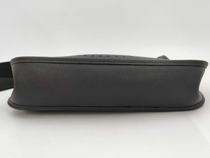 HERMES Evelyn PM Black Shoulder Bag with G Hardware and L Stamp